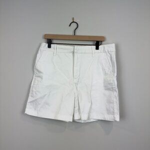 NWT Gloria Vanderbilt Women's 5-Inch Chino Short White Size 12